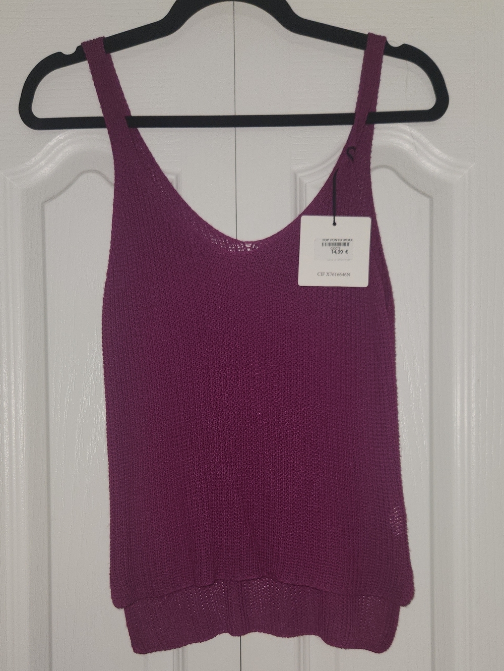 Women’s Sleeveless Knit Tank Top - Magenta